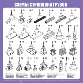 Схема строповки ст07 - Схемы строповки и складирования грузов - магазин "Охрана труда и Техника безопасности"